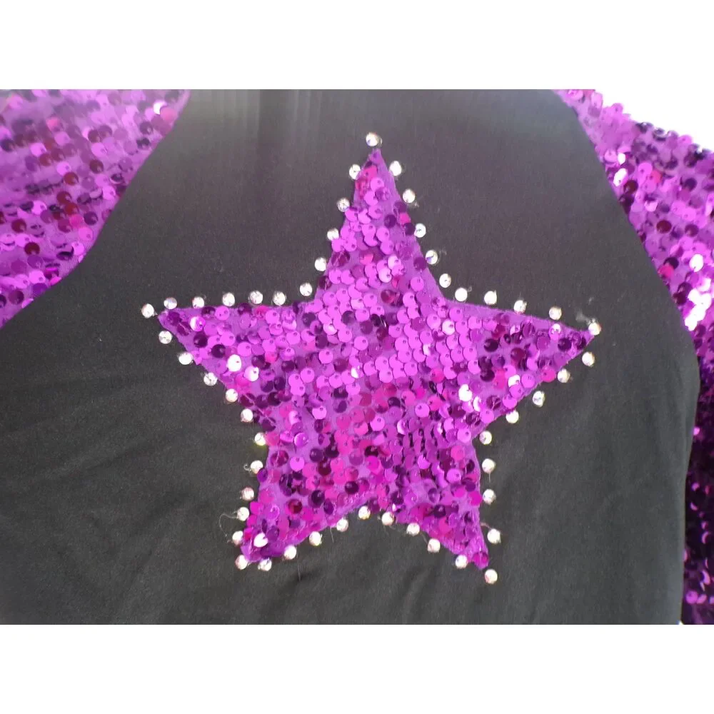 Pre-Owned Dance Costume Weissman 10952 Large Child Purple Hip Hop